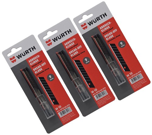 Stück würth 9mm - 30,