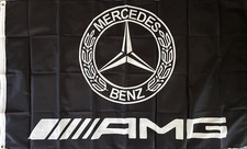 Mercedes AMG Fahne Schwarz