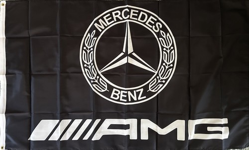 Mercedes amg fahne schwarz - fahne,
