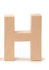 Glorex Papp-Buchstabe H 17,5 x