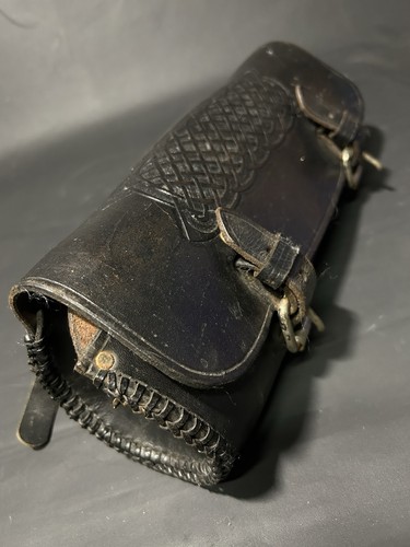 Vintage leder motorrad gabel - vintage,