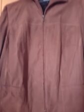 Damen Blusenblazer Gr.50 Braun Kaum Getragen Velourlederimitat