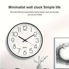 8 Zoll stille Quarzuhr