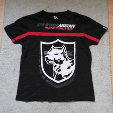 Amstaff T-Shirt Schwarz Rot Größe S