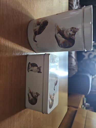 Blechdosen mit katzenmotiv - mit,