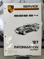 Porsche 928 S4 Modelljahr 1987 Technik Information Werkstatthandbuch Selten 