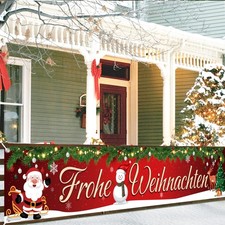 Frohe Weihnachten Banner Weihnachtsbanner Outdoor Indoor Merry Christmas Banner