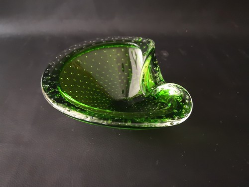 Murano aschenbecher grün - aschenbecher,