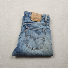 Levi's 604 Vintage 90s Herren Jeans Hose W33 L32 Denim Blau Straight Orange Tab