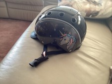 Casco Kinder Reiterhelm NORI Einhorn schwarz/grau (50-52)