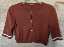 Bolero, kurze Strickjacke, Maliparmi, Gr. S, Seide/Baumwolle