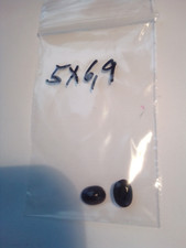 1 Paar  echte natürliche dunkelblaue Sahire oval facet ca 5 x 6,9 mm