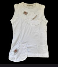 Weißes dekonstruiertes Top -