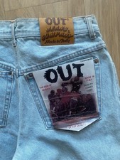 Vintage Retro Jeans Hellblau