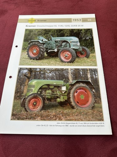 Kramer traktor dieselschlepper - kramer,
