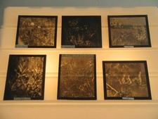 Posten 6 x antiker Glas-Dia