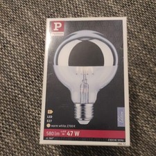 Paulmann 286.72 LED Leuchtmittel Kopfspiegel Silber Filament Ø95 4,8W Lampe E27