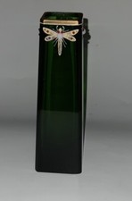 Glasvase Josef Riedel um1900 mit Libellendekor