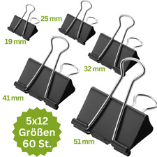 60x Foldback Klammern