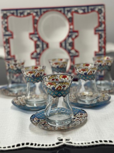 Gemustertes teeglas set - gemustertes, teeglas-set