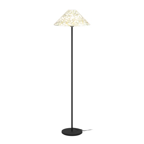 Stehlampe mit bambus - stehlampe, bambus-blättern