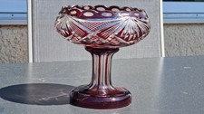 Kristallglasschale rubinglas - kristallglasschale,