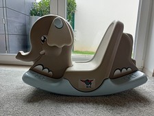 BIG Schaukel Elefant Wippe Grau Kinderschaukel Kinderwippe Schaukeltier
