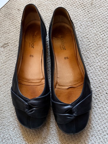 Gabor ballerina leder schwarz - gabor,