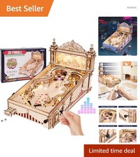 Holz Puzzle 3D Flipperautomat Modellbausatz Für Erwachsene Geschenkidee Spiel