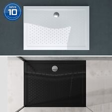 Duschwanne Duschtasse Antirutsch Acrylwanne Superflach mit Ablaufgarnitur