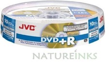 10 JVC DVD+R 16x PREMIUM leere Discs 4,7GB 120 Min Taiyo Yuden VP-R47HGS10