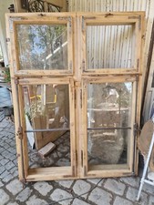 antik Gründerzeit Sprossenfenster Holzfenster als Raumteiler 131x172cm Rahmen