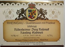 Etikettien Weine Deutschland