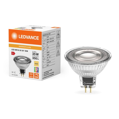 Led mr16 glas reflektor - mr16, 5,3w