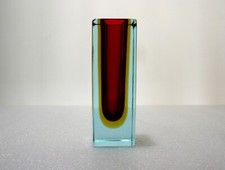 GLAS MURANO türkis-gelb-rot