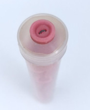 Vintage 70er Jahre Knöpfe Pink Rot im Röhrchen Set 1,55 cm Basteln