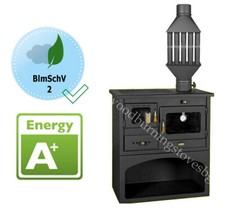 Küchenofen Holzherd Kaminofen Prity 1P34 10,1kw. EEK- A ECO  / Warmlufttauscher