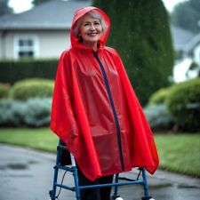 Regenponcho für Rollator, Wandern, Spazieren, Gassi gehen, Fahrrad Damen