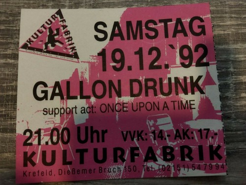 Gallon drunk gig ticket - drunk,