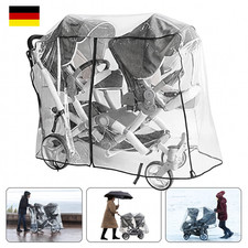 Doppel-Kinderwagen-Regenschutz