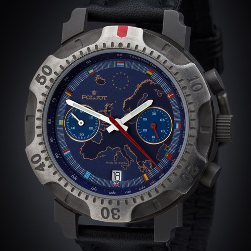 Poljot chronograph titan - titan, 3133