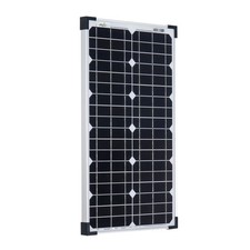 Solarmodul 30W MONO 12V Panel widerstandsfähiges ESG-Glas Offgridtec