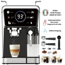 Siebträgermaschine, Espressomaschine, 3 in 1 Espresso, Pads & Kapseln, 20 Bar
