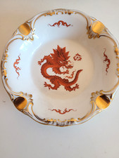 Aschenbecher Drache rot