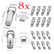 8x Spannverschluß Edelstahl