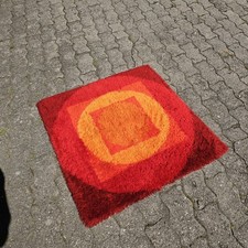 Vorwerk Varia Set Teppich Spielteppich 1970 Verner Panton Orange Pop Art