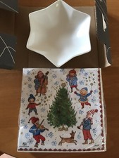 HUTSCHENREUTHER Weihnachtszeit Weiß Sternschale 15 cm, Servierten Weihnachtszeit