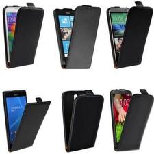 Trendy Slim Flip Handy Tasche für Samsung Apple iPhone HTC Sony Huawei LG Nokia