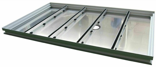 Alu schmutzfangwanne mit - alu,