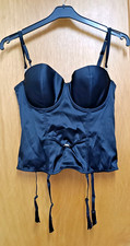 Schwarze Satin Palmers Corsage